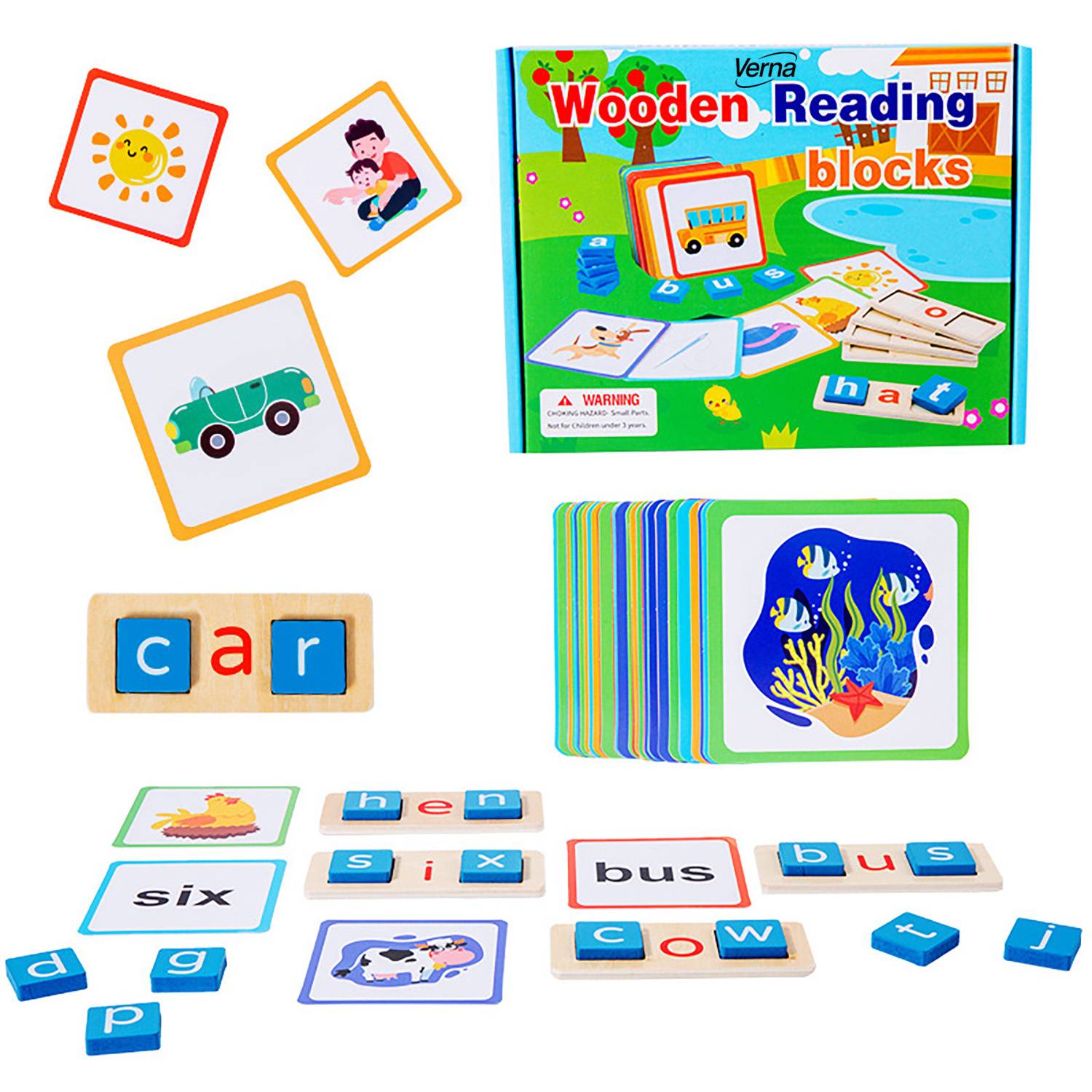 Kids Wooden Puzzle Montessori Educational Toy 7