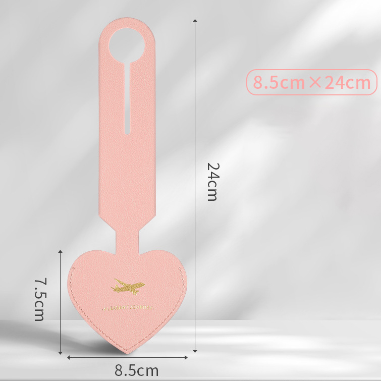 PU Leather Heart Luggage Tag 3