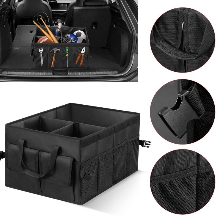 Collapsible Car Trunk Organizer with Cover 3