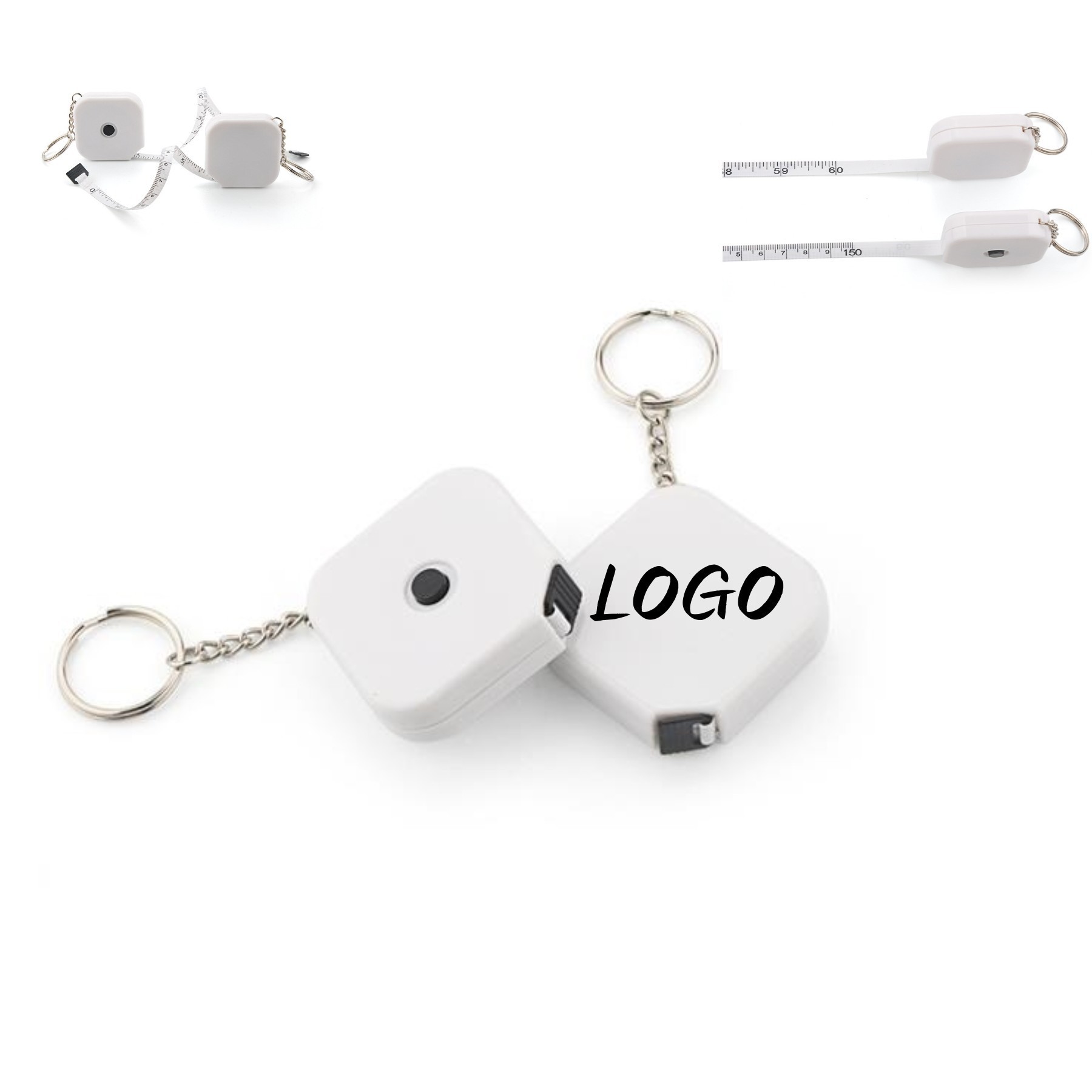 Square -Shaped Keychain Ruler 1