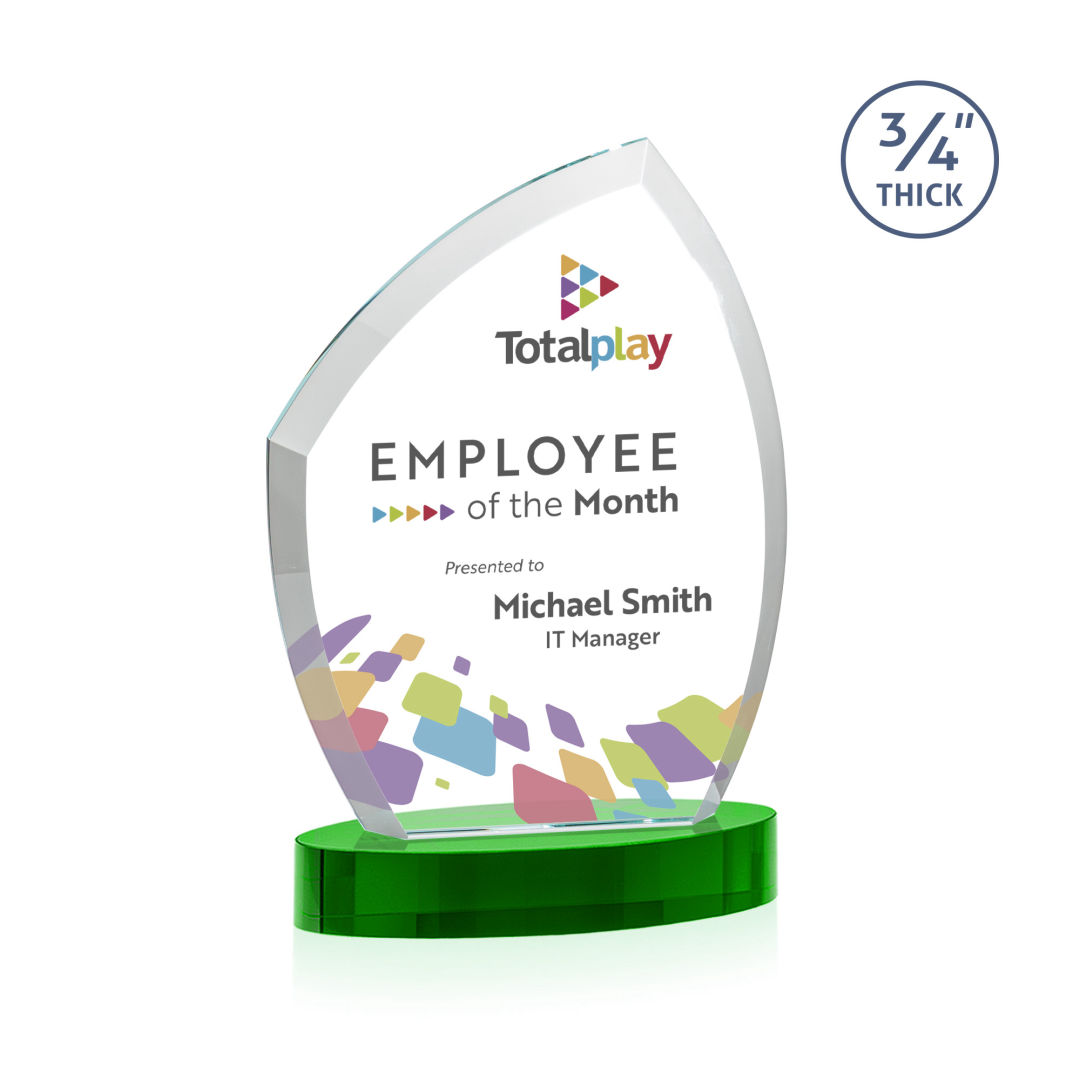 Daltry VividPrint™ Award on Alberton Base - Green 7