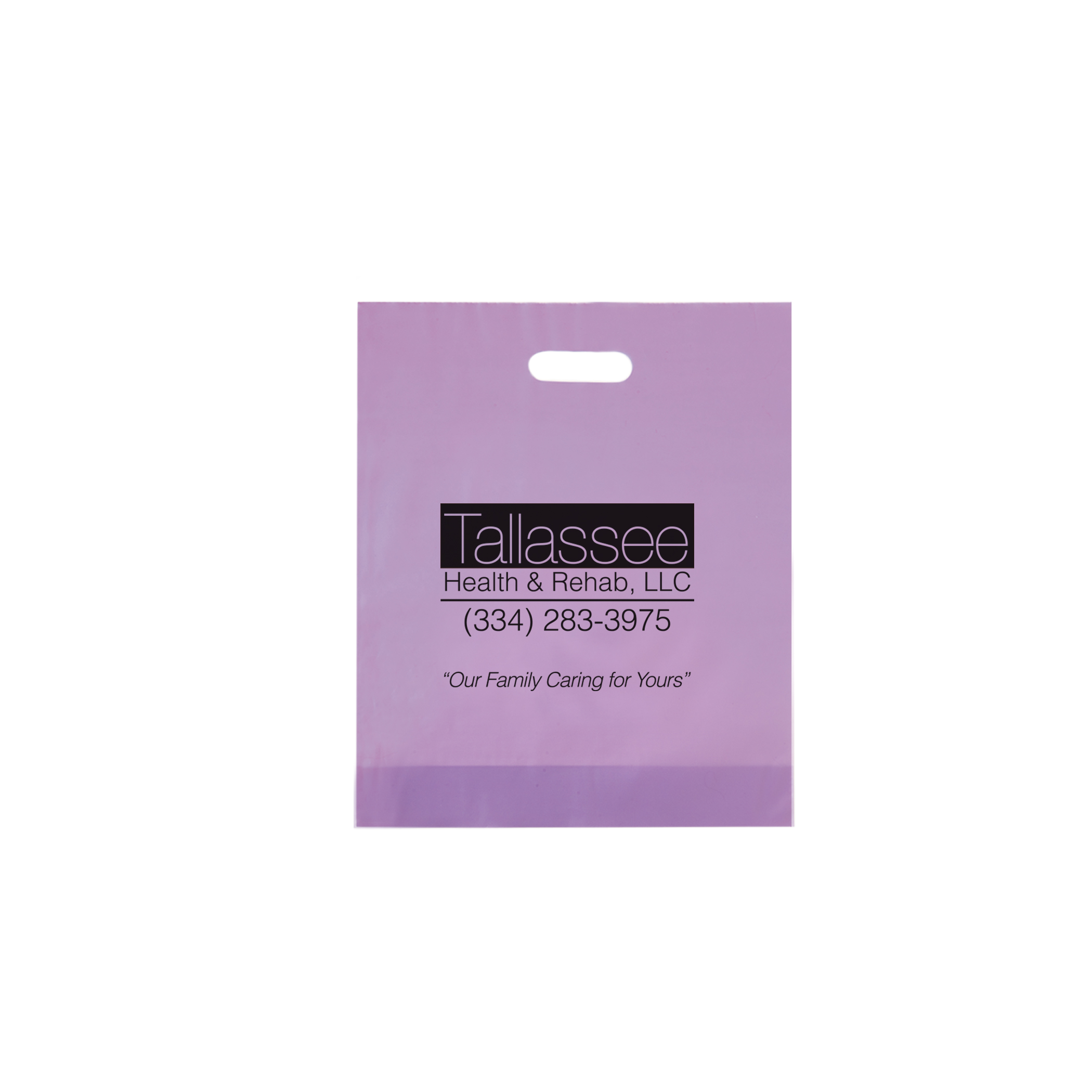 Non Reinforced HDPE Frosted Die Cut Bag 12