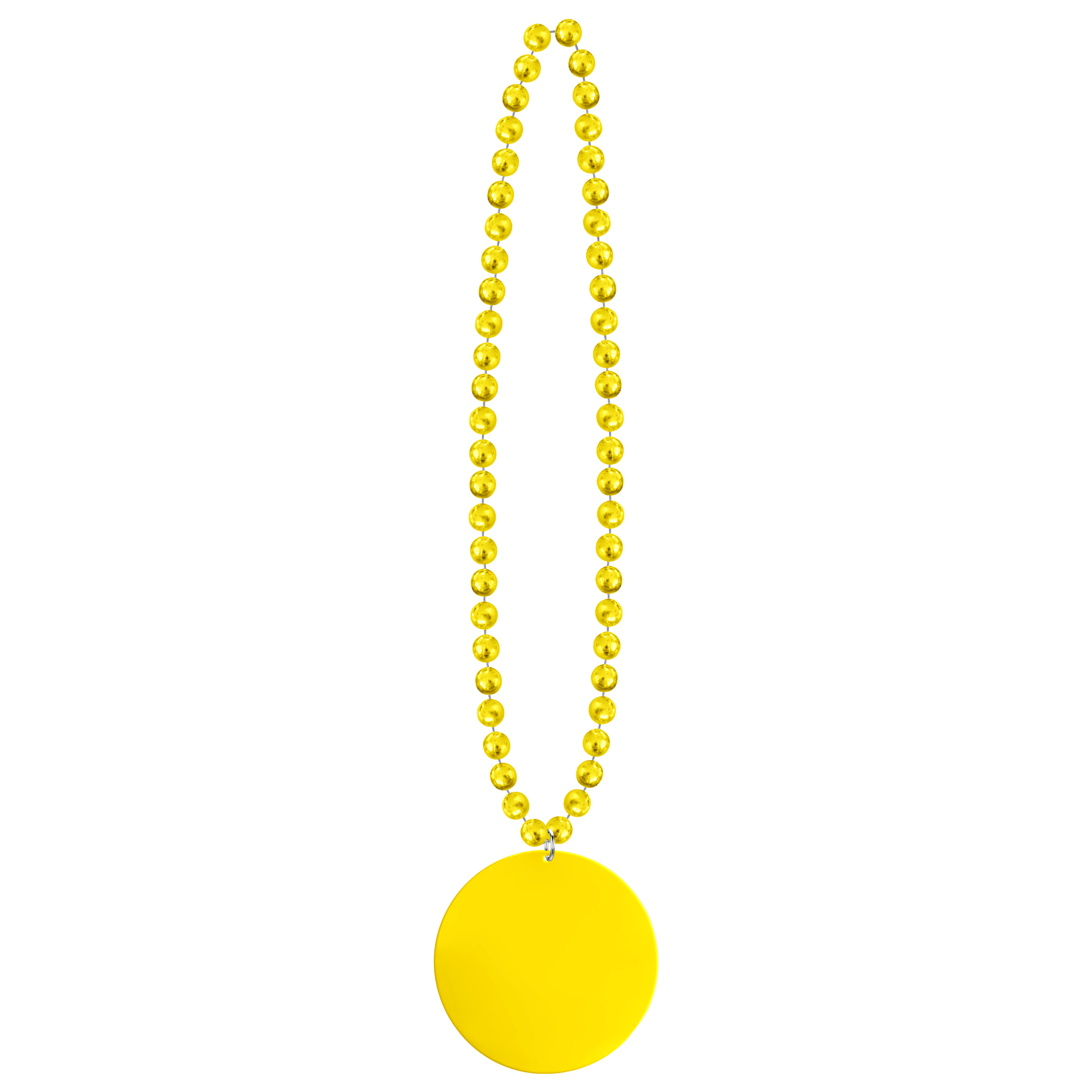 2 1/2'' Plastic Medallion Beads Necklace 6