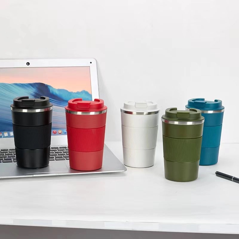 Stainless Steel Camping Coffee Cup with Lid and Sleeves 6
