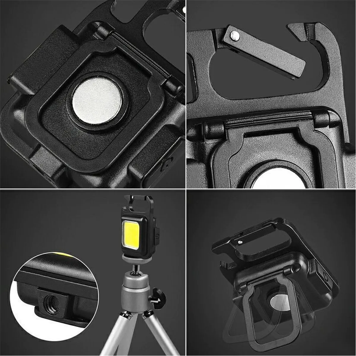 Camping Easter Emergency Rechargeable COB Keychain Light 1