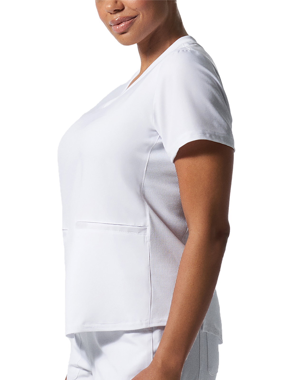 Landau - Forward - Women's Three-Pocket Rib-Knit Neckline V-Neck Top 46