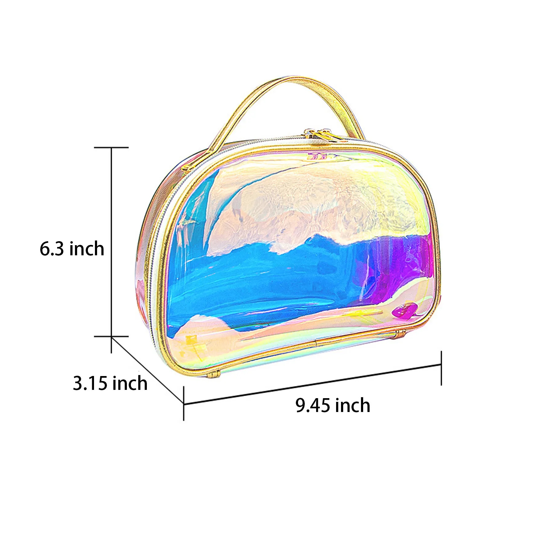 Handheld Portable Zipper Cosmetic Bag 5