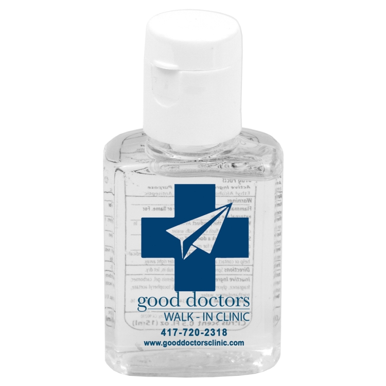 0.5 oz Compact Hand Sanitizer Antibacterial Gel in Flip-Top Squeeze Bottle (PhotoImage 4 Color) 8