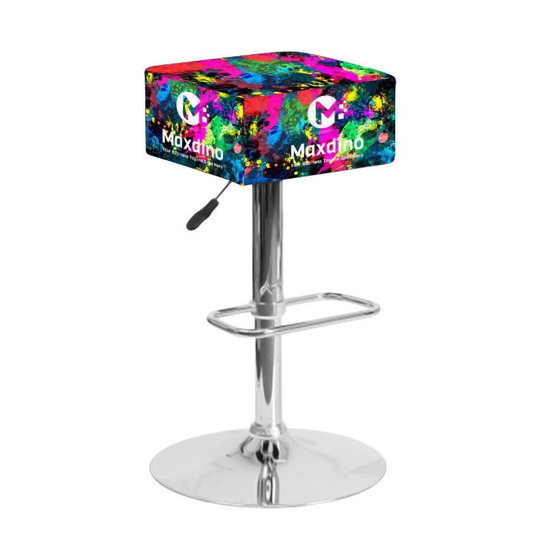 Custom Printed Square Contemporary Bar Stool swivel bar stools 5