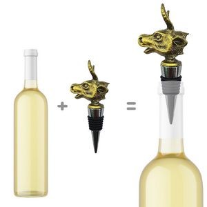 Elegant Antelope Design Alloy Wine Stopper 3