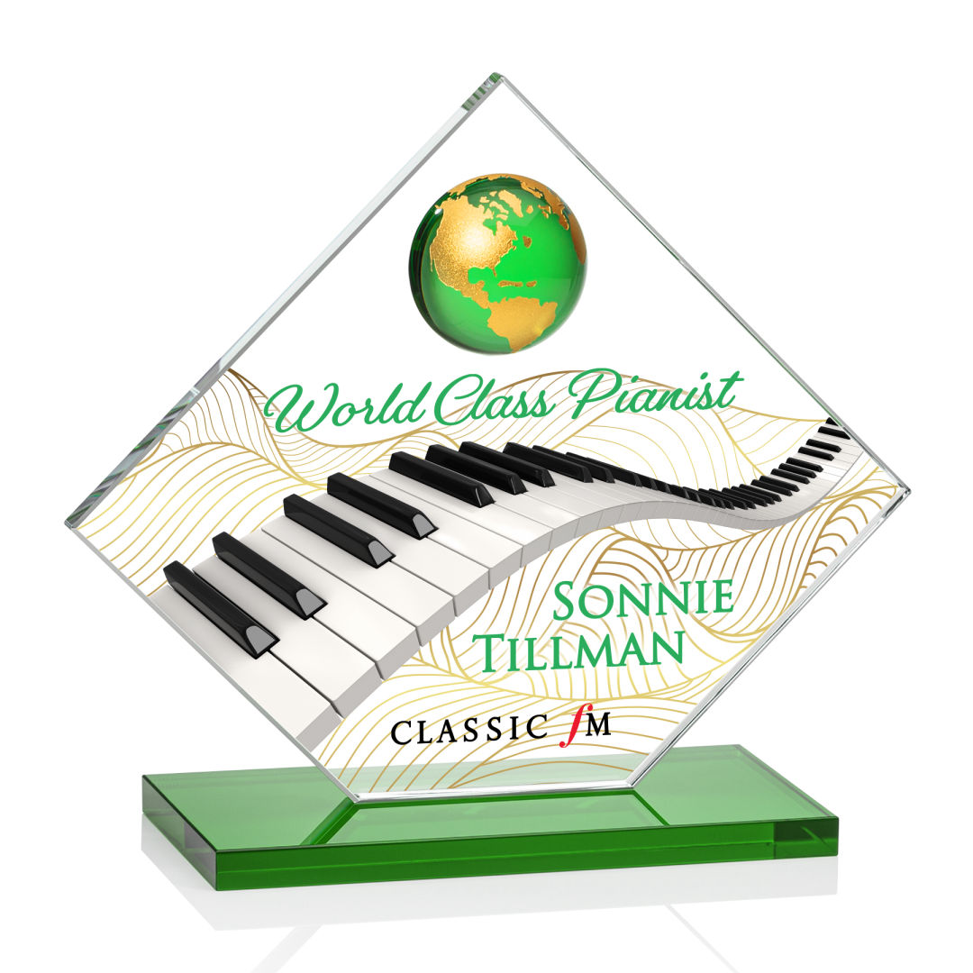 Ferrand VividPrint™ Award - Green/Gold 9