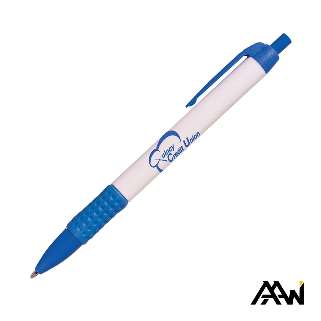 Widebody Grip Pen Glossy White Barrel - Matte 8