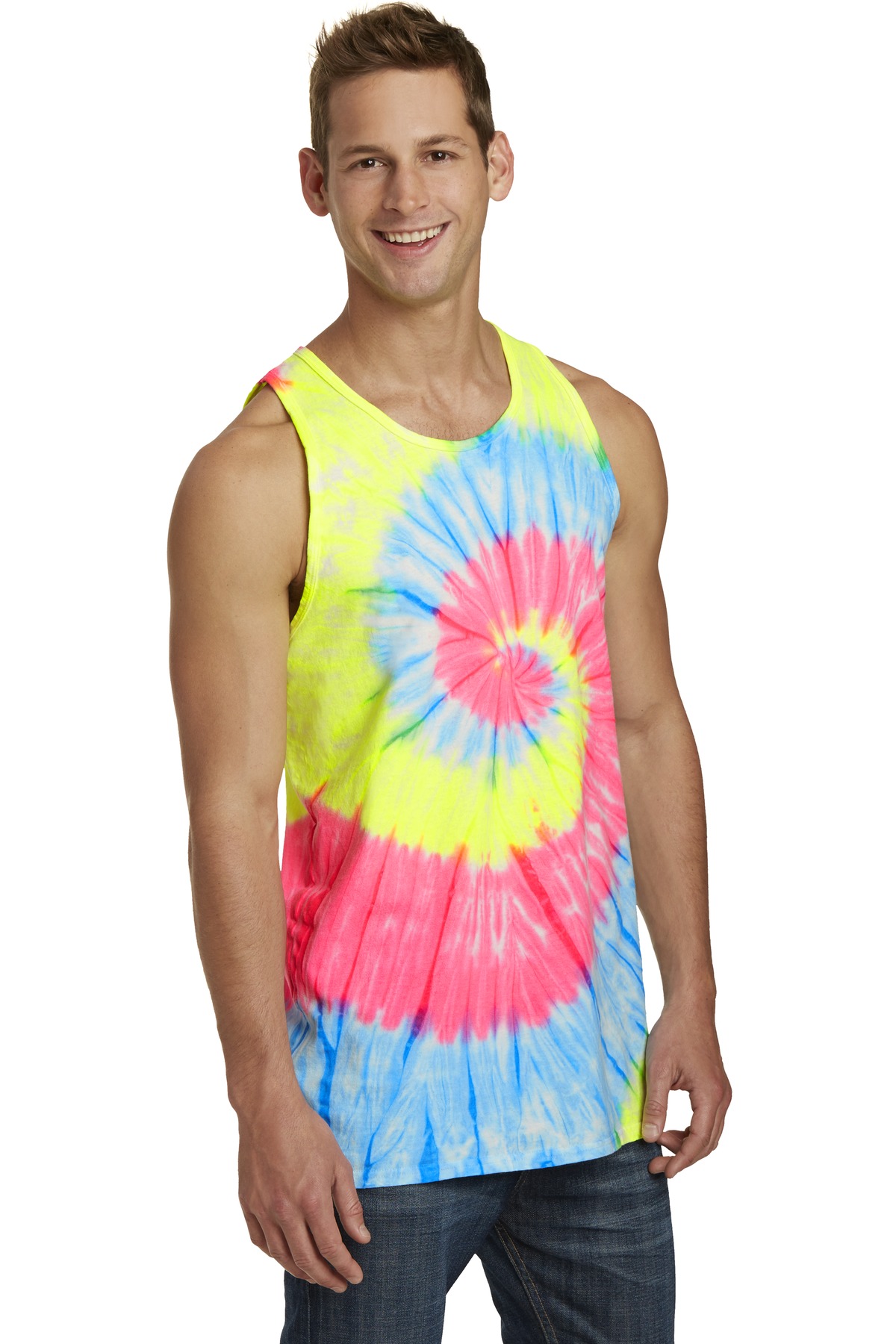 Port & Co Tie-Dye Tank Top. PC147TT 4