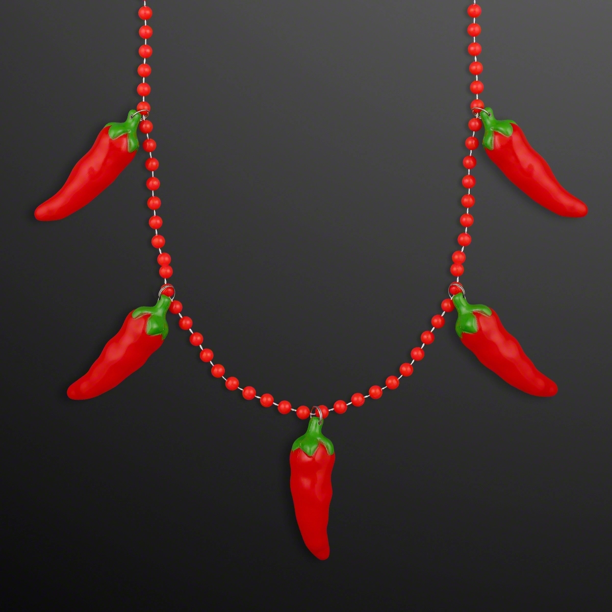 5-Charm Chili Pepper Necklace (NON-Light Up) 1