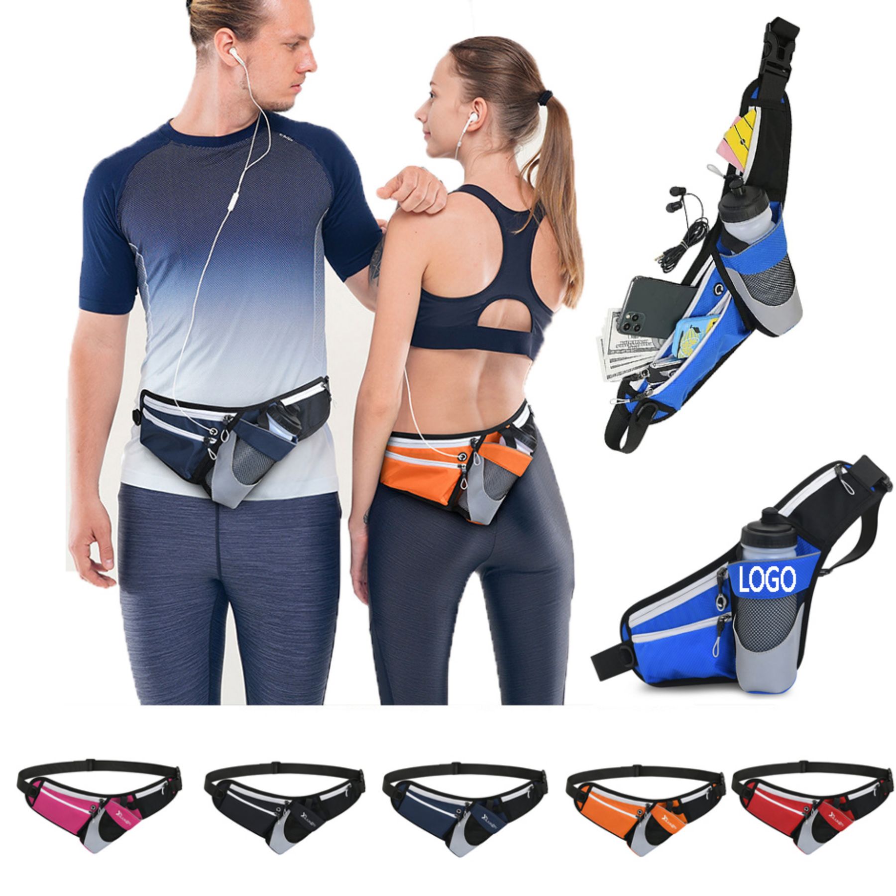 Fanny Pack With Bottle Holder 1