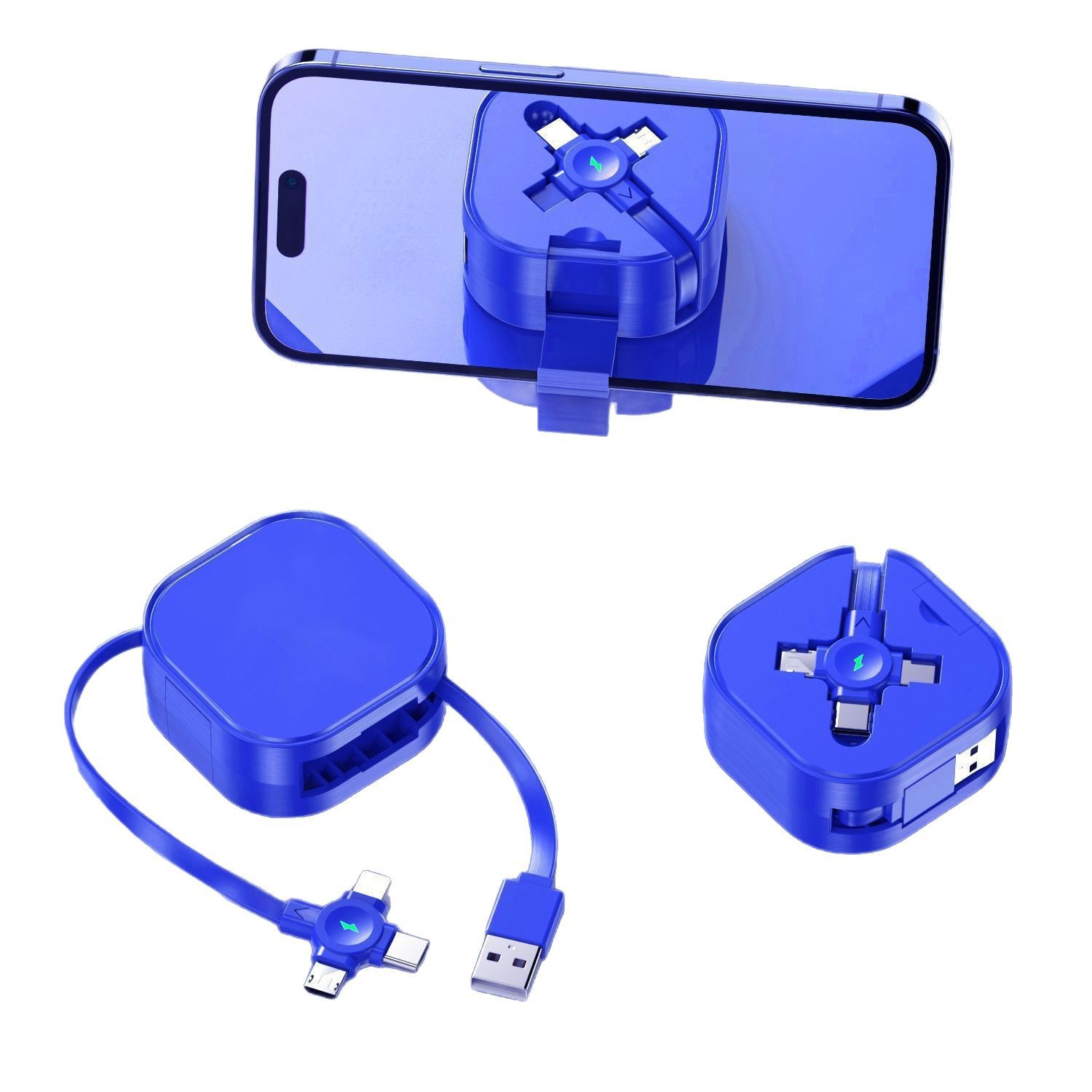 3-in-1 Charging Cable with a Phone Stand 5
