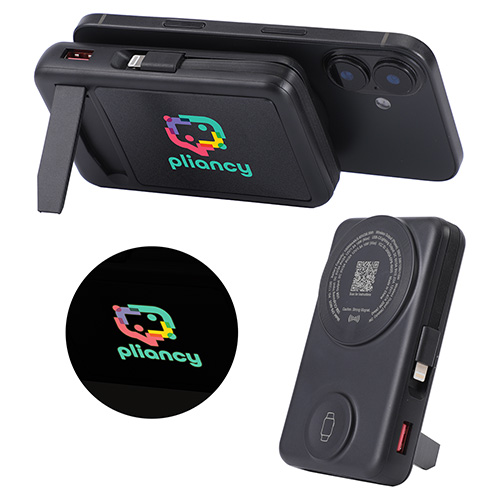 Imperial 10000mAh Light-Up Power Bank with Magnetic Wireless Charger, Watch Charger, Stand & Cable 13