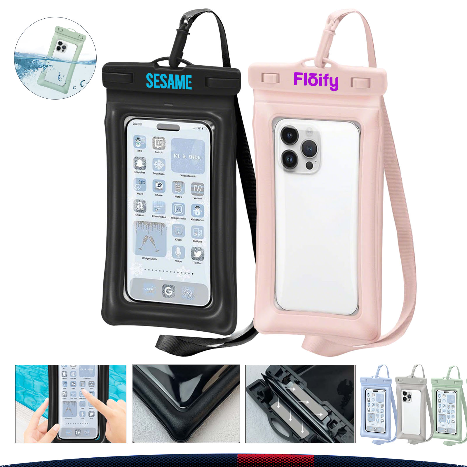 Ronie Waterproof Floating Phone Pouch 7