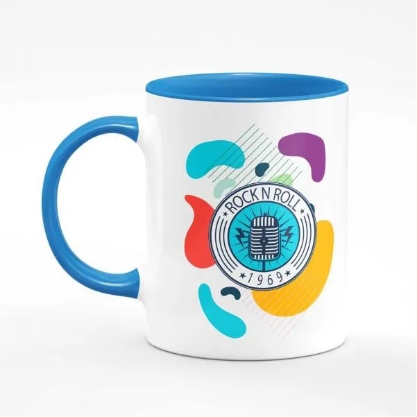 11oz Mug Creamic C handle/Coloured Interi 5