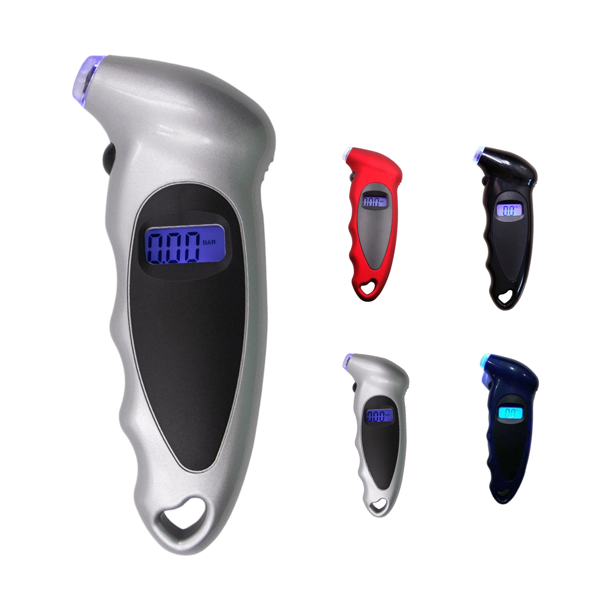 Portable Digital Tire Pressure Gauge With LED Backlight 7