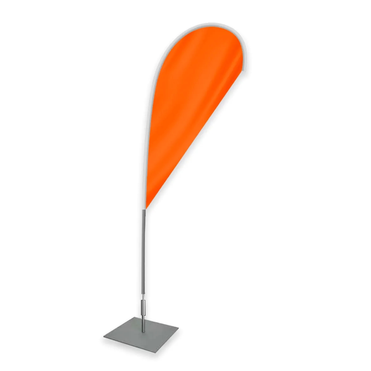 Blank 200D Nylon Teardrop Flags 2.5' x 1.3' 1