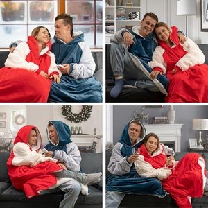 Oversized Sweatshirt Blanket With Hoodie Blanket 2