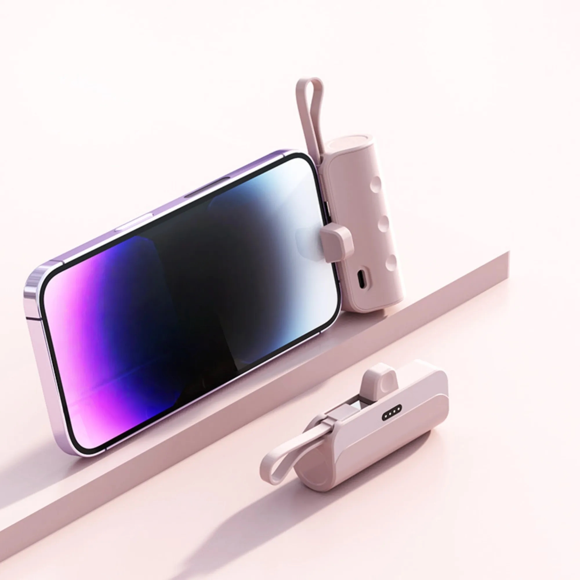 Capsule Power Bank With Built-in Cable 4
