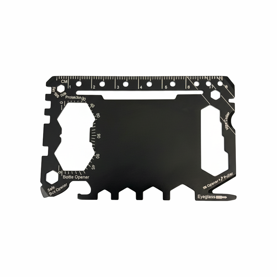 GearCard 46-in-1 Super Tool Card – Stainless Steel Multi-Tool with Hex Wrenches & Openers 24