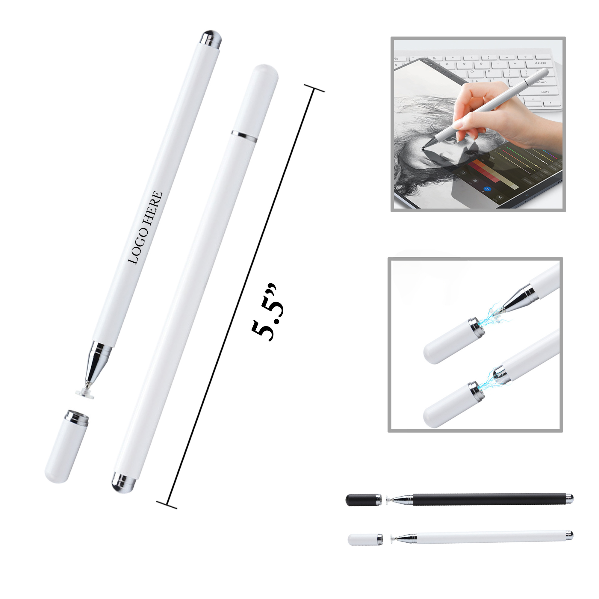 MOQ50 Dual Head Magnetic Stylus Pen 2