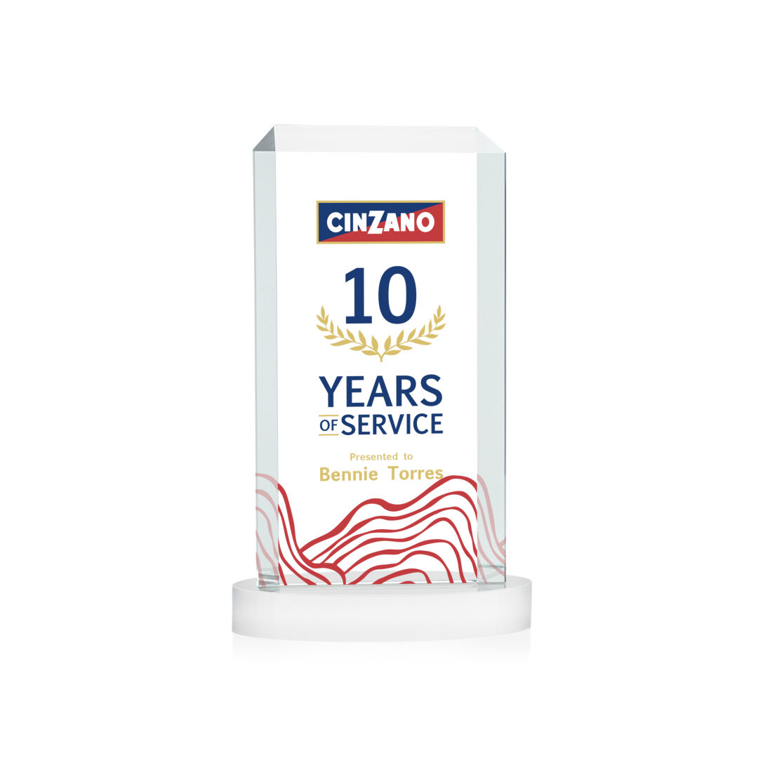Dalton VividPrint™ Award on Alberton Base - White 3