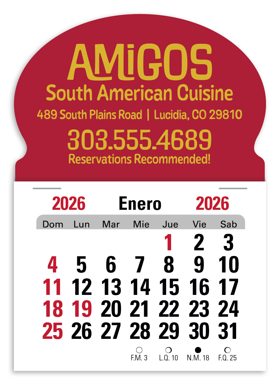 Press-N-Stick Spanish Calendar