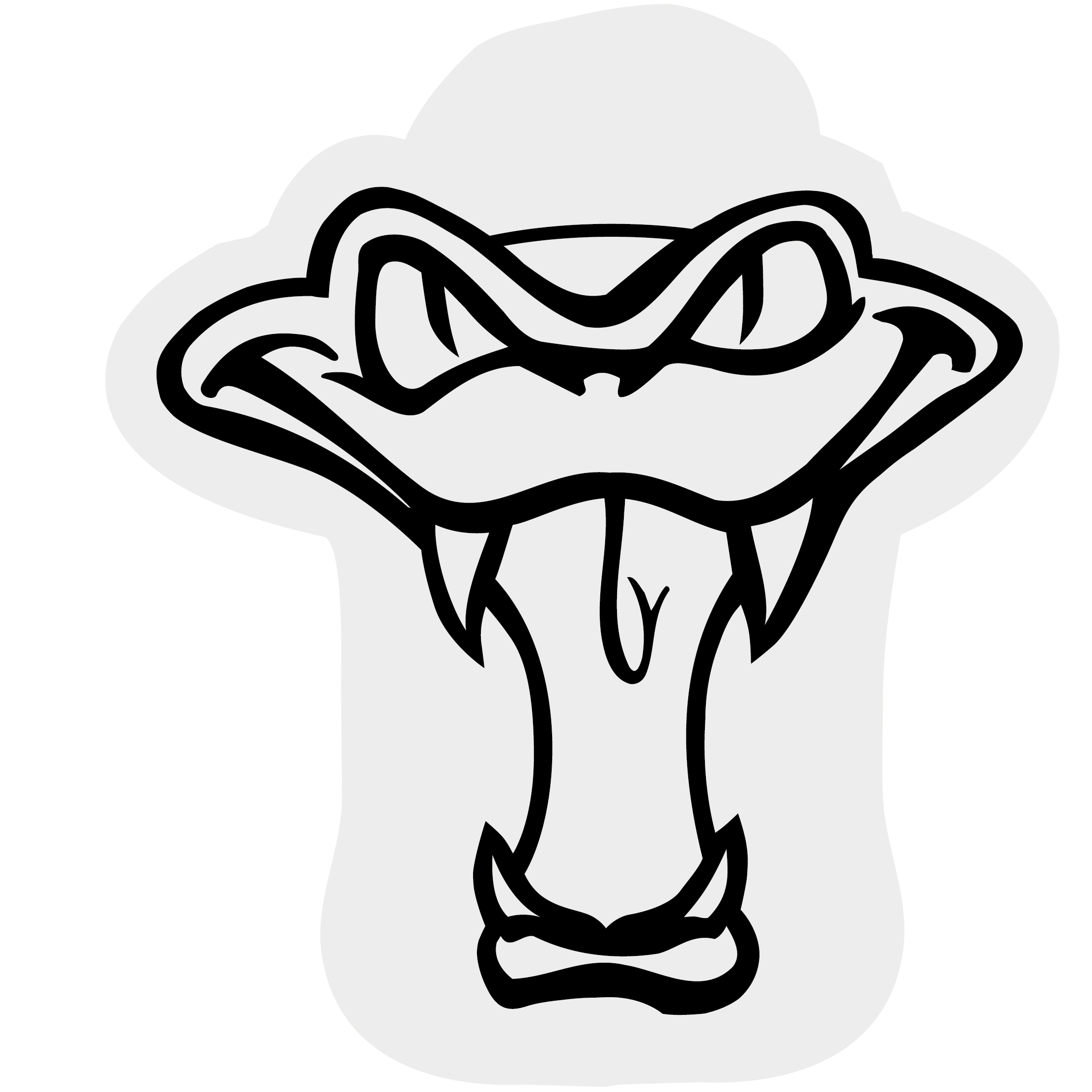 Snake Head Foam Mitt 8