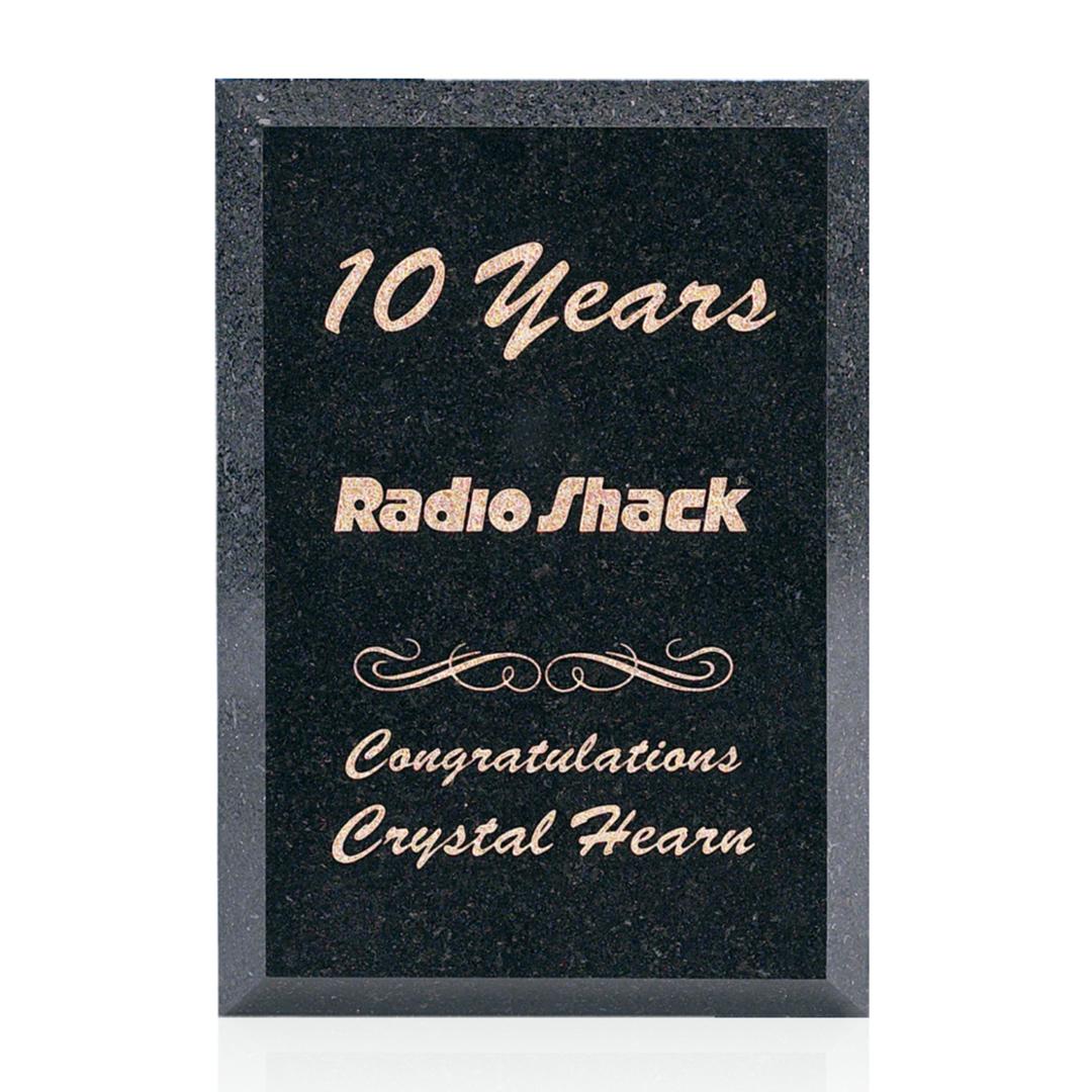 Granite Plaque - Black 3