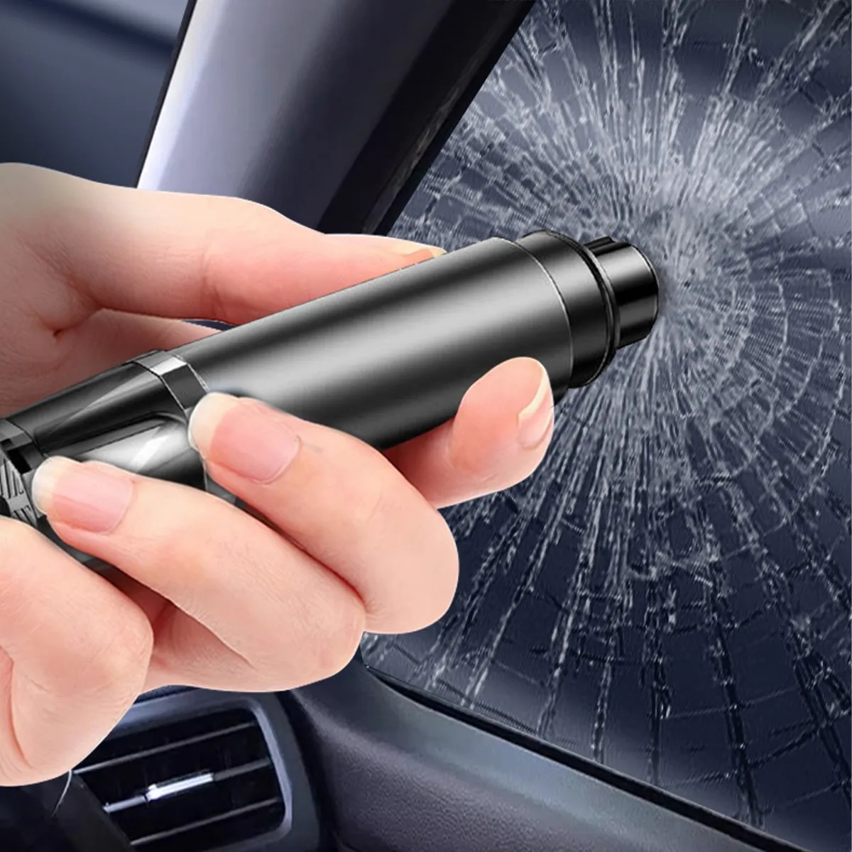 Auto Safety Hammer With Seatbelt Cutter 3