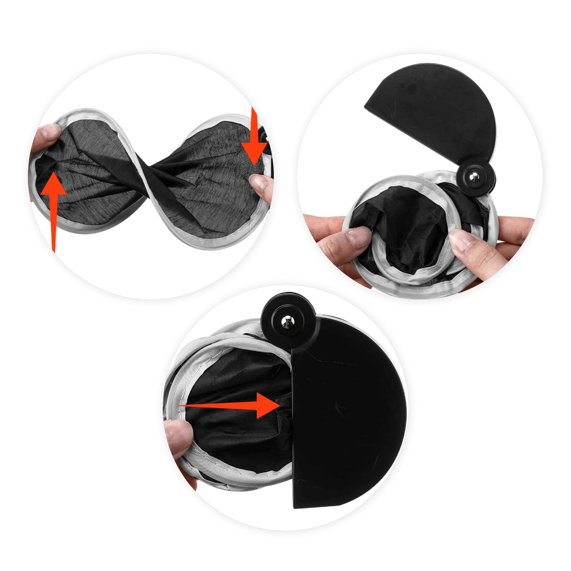 7.87'' Foldable Flying Disc Handle Fan 1