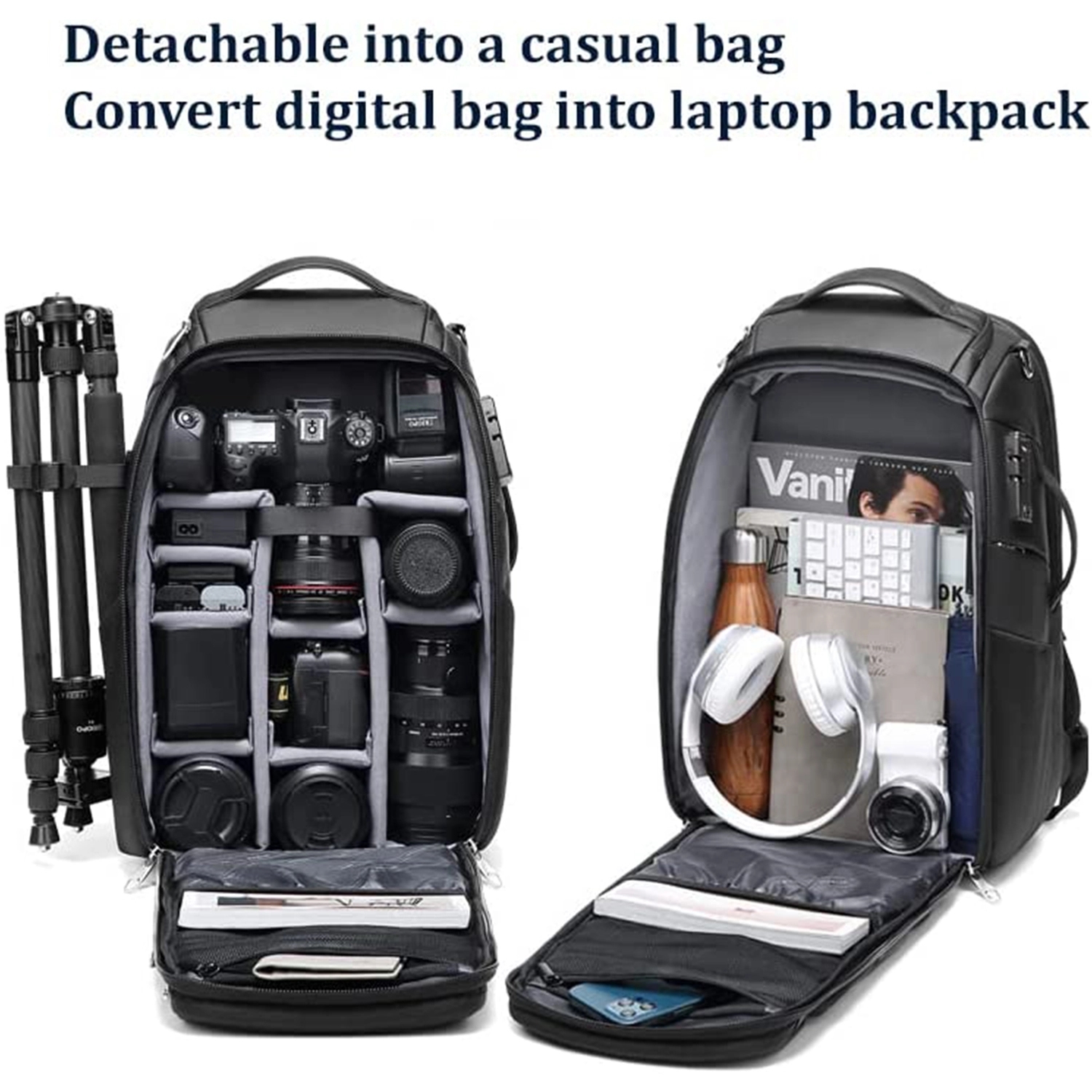 Professional Camera Backpack With Tripod Bracket 4