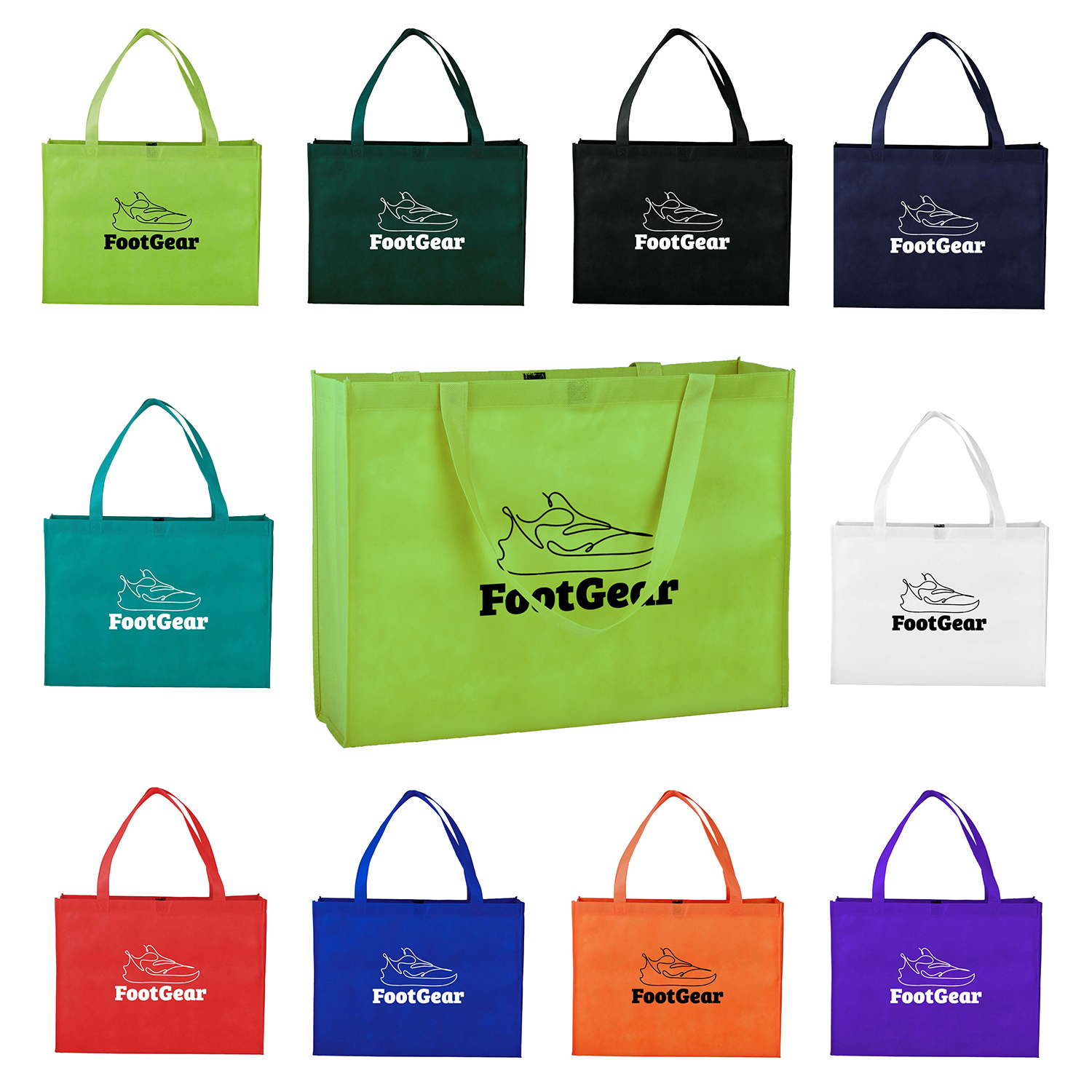 Non-woven Tote Bag With Hook And Loop Closure 8