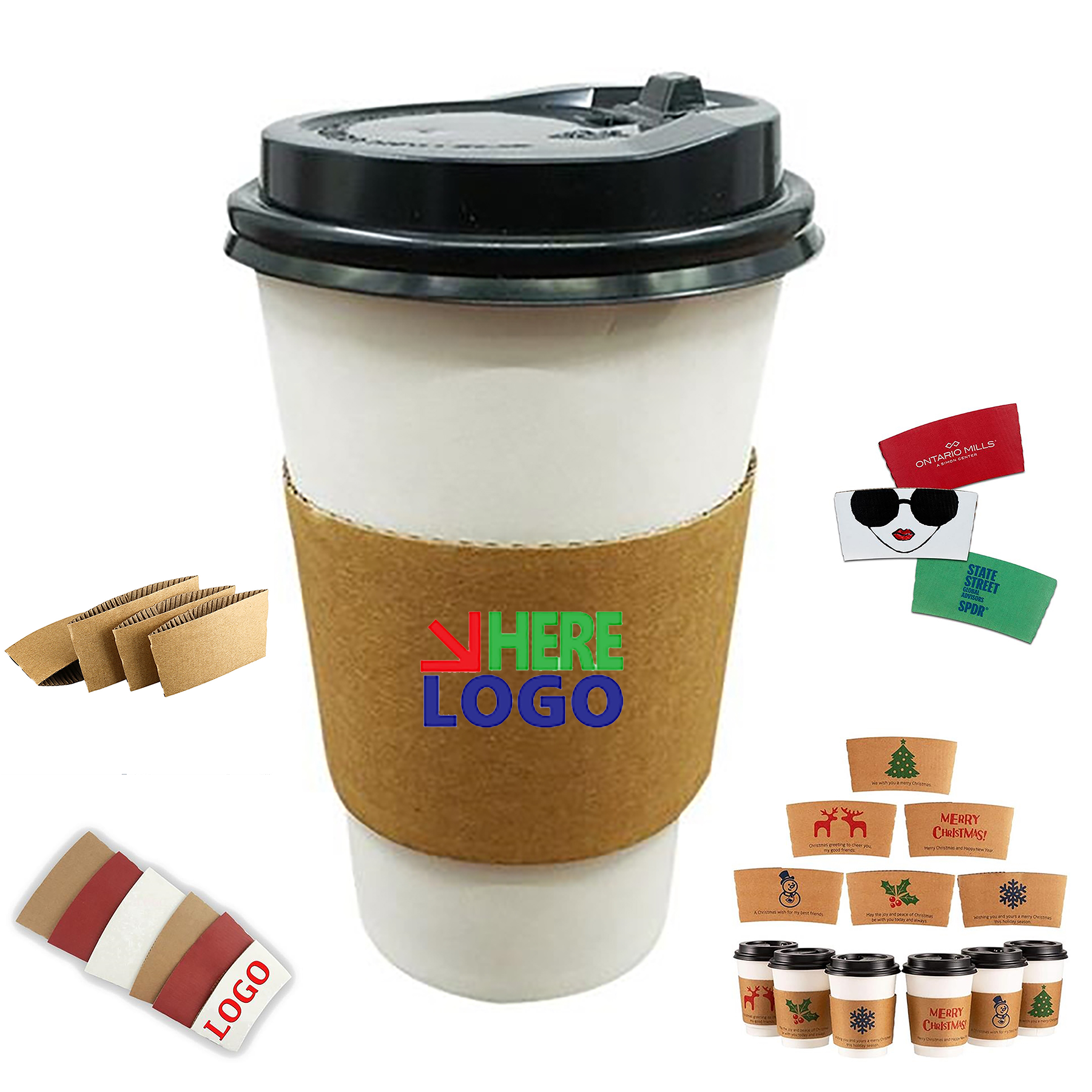 Corrugated Kraft Paper Cup Sleeves 2