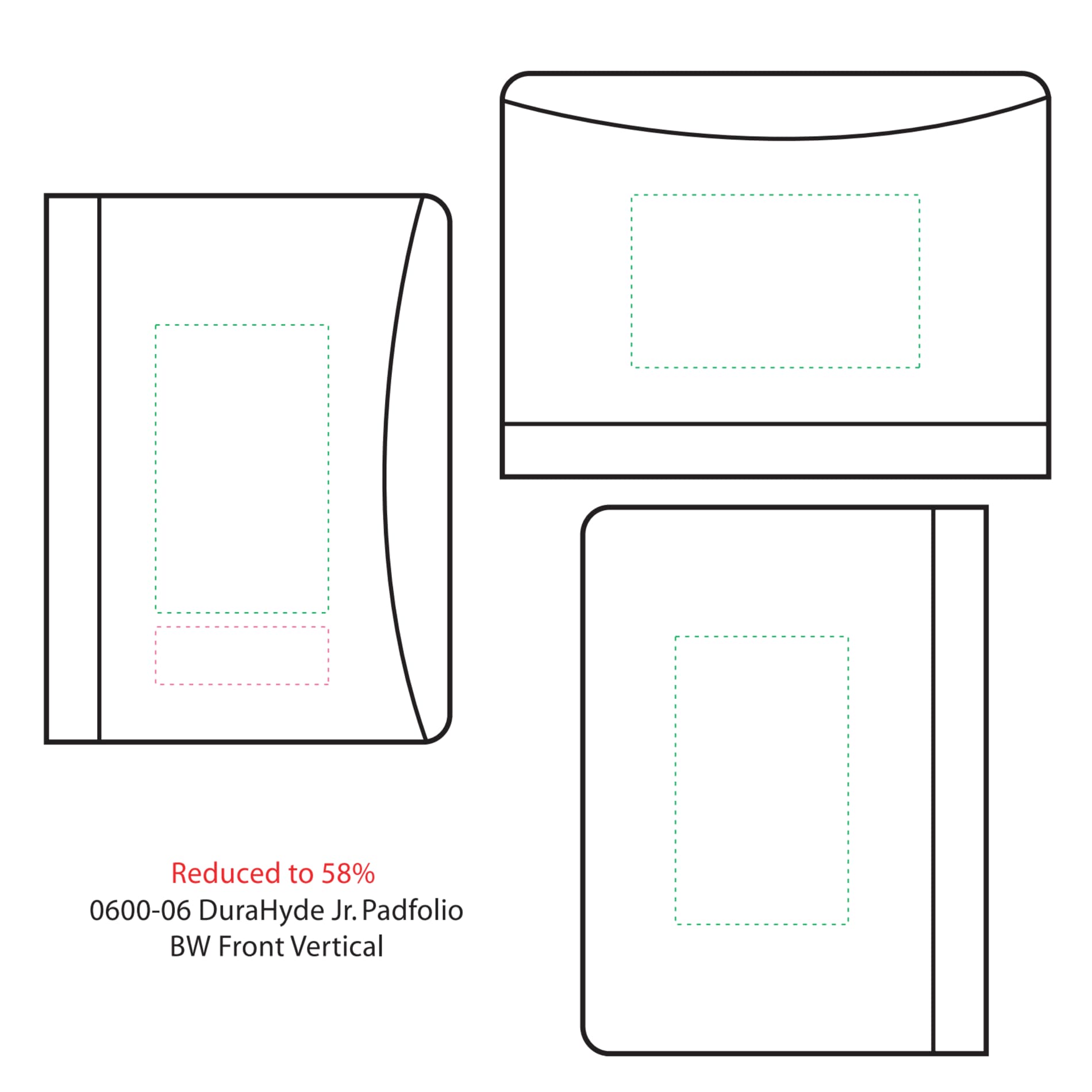 FSC® Mix DuraHyde Jr. Zippered Padfolio 10