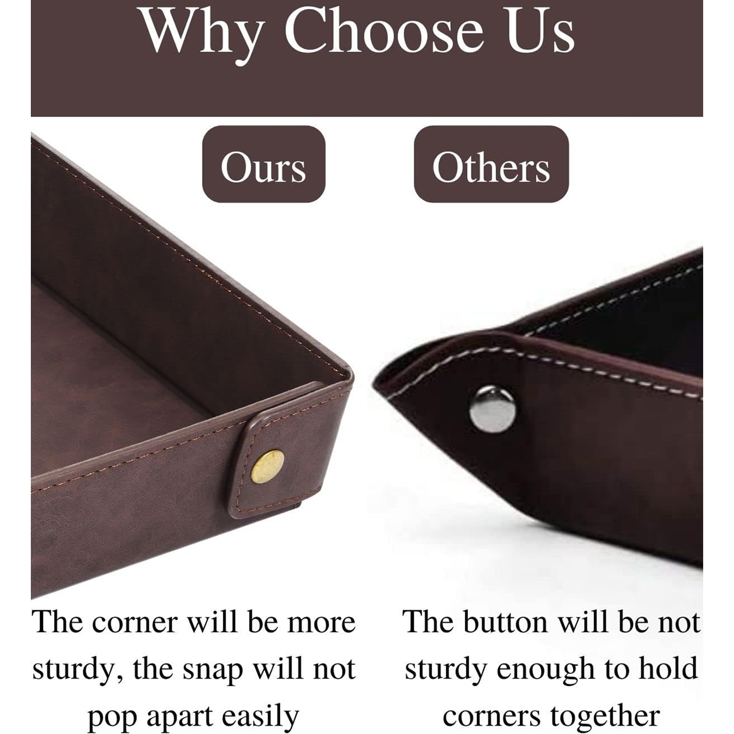 PU Leather Tray Organizer 6