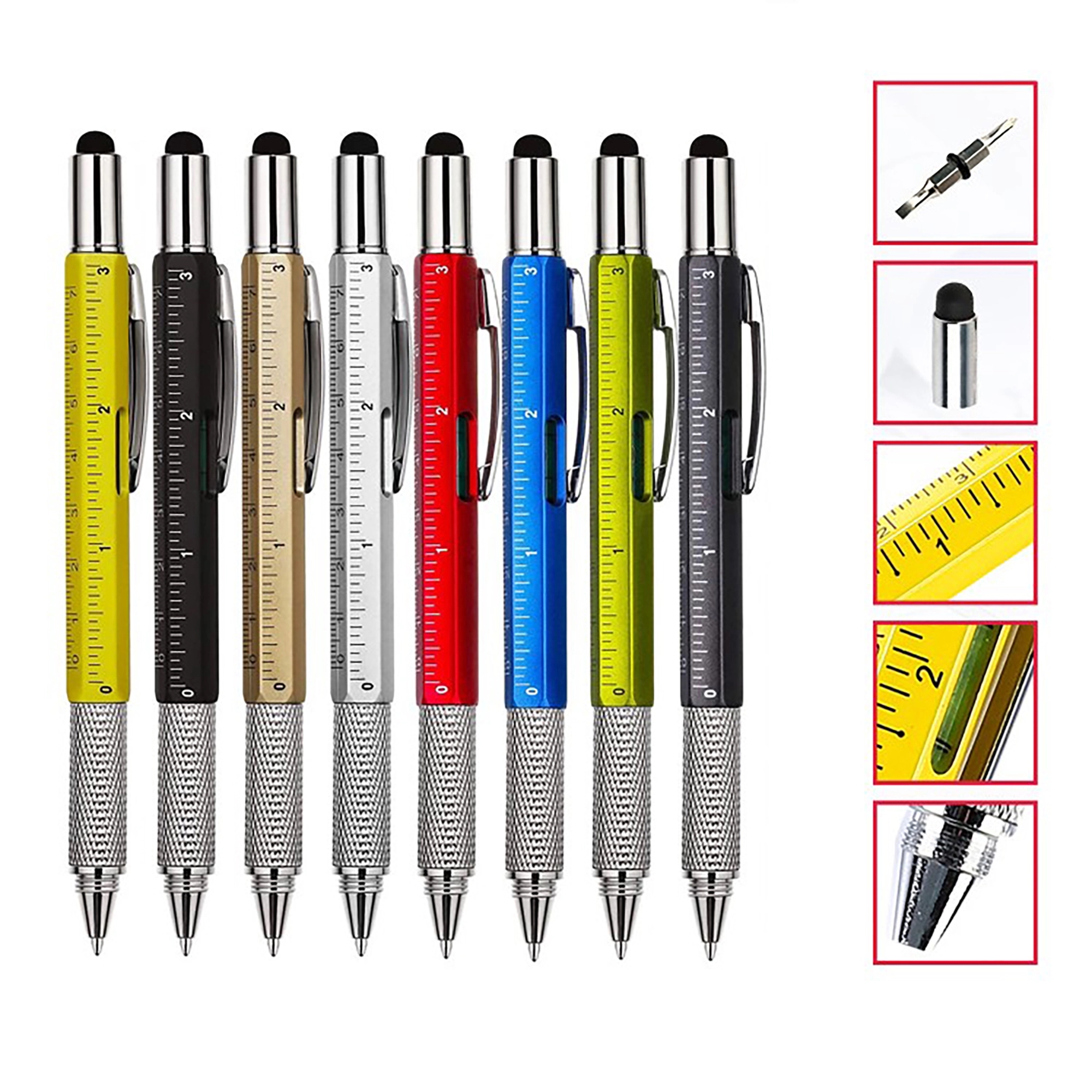 Multifunctional 6 in 1 Tool Ballpoint Pen 2