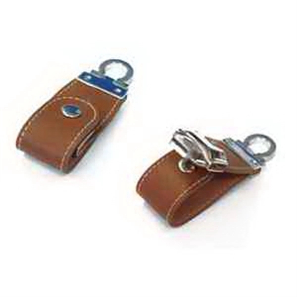 Leather USB Flash Drive With Key Ring 9