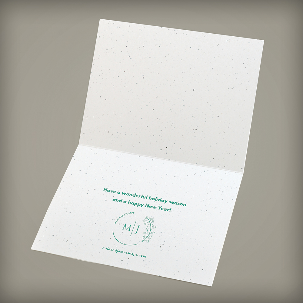 Gorgeous Greenery Business Holiday Cards 6