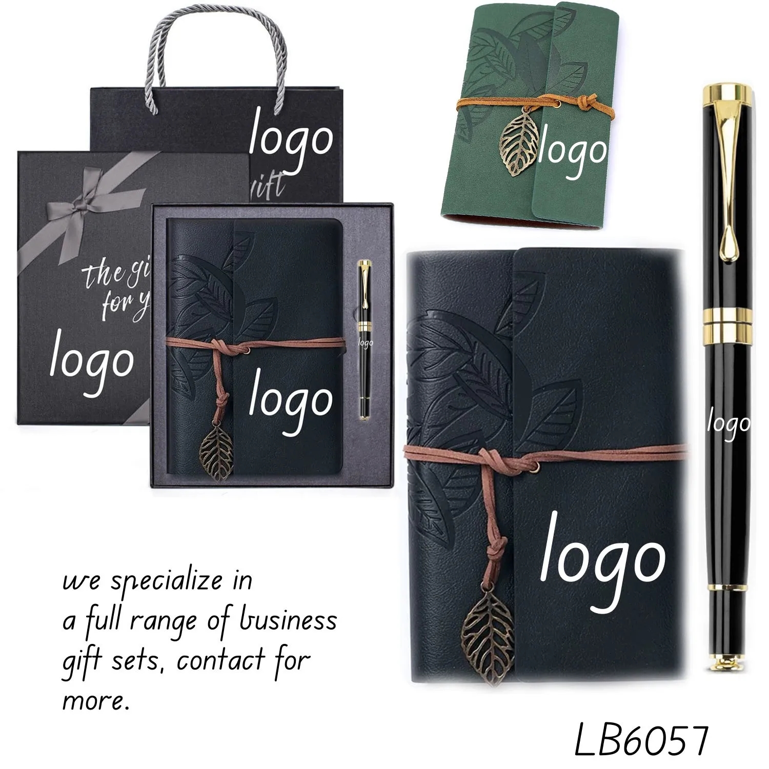 Business Gift Notebook Writing Ballpoint Executive Pen Set 1