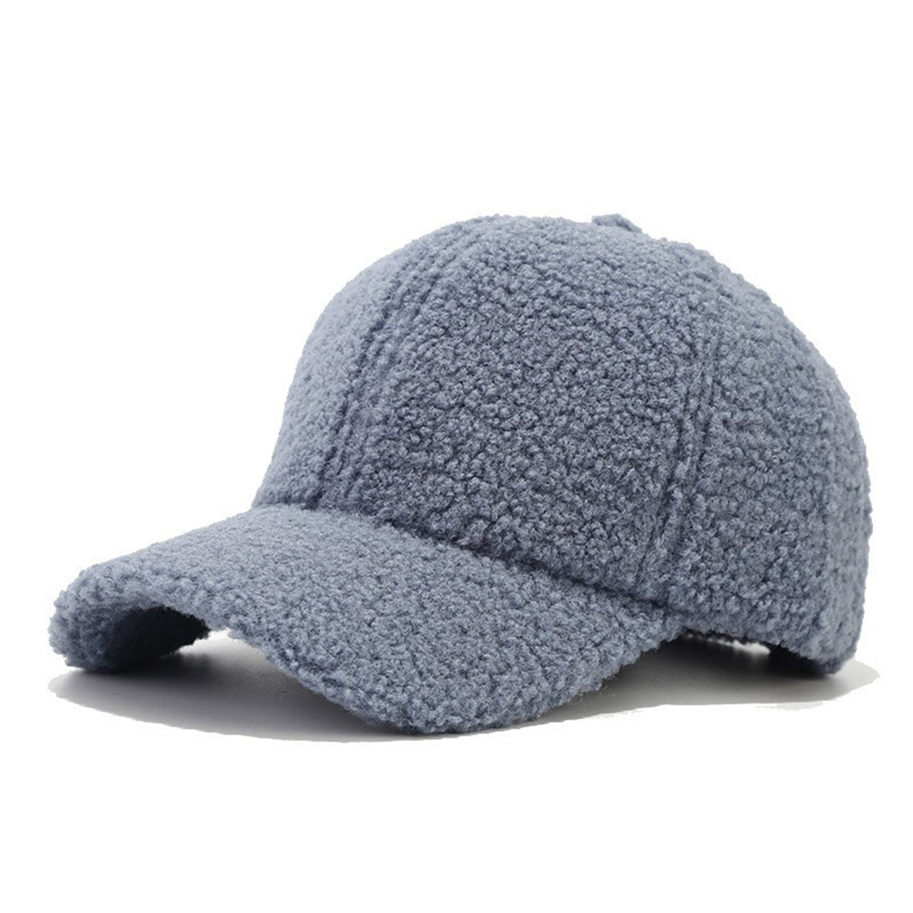 Women Winter Lamb Wool Baseball Cap 2