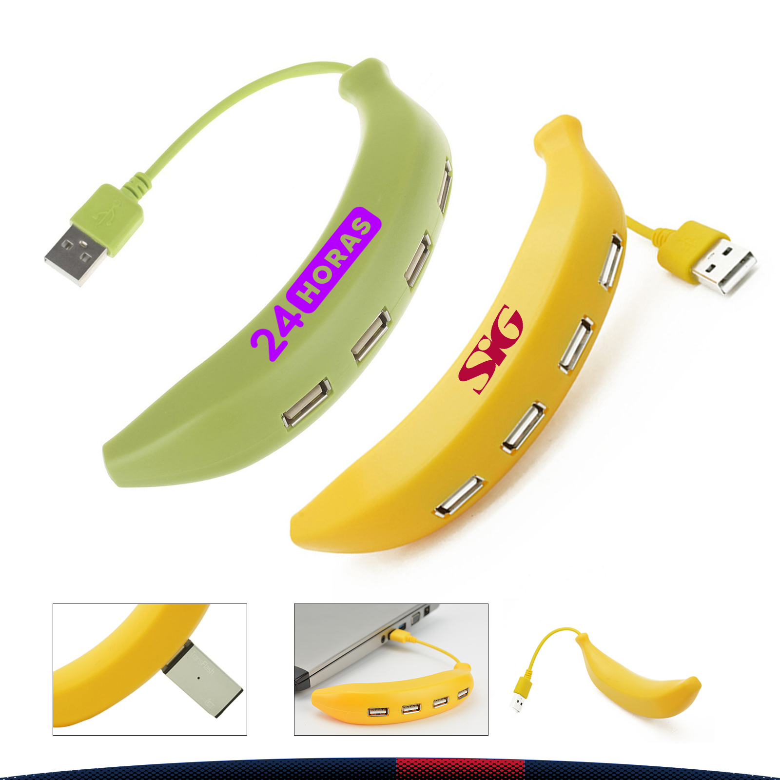 Banana USB 2.0 Hub 3