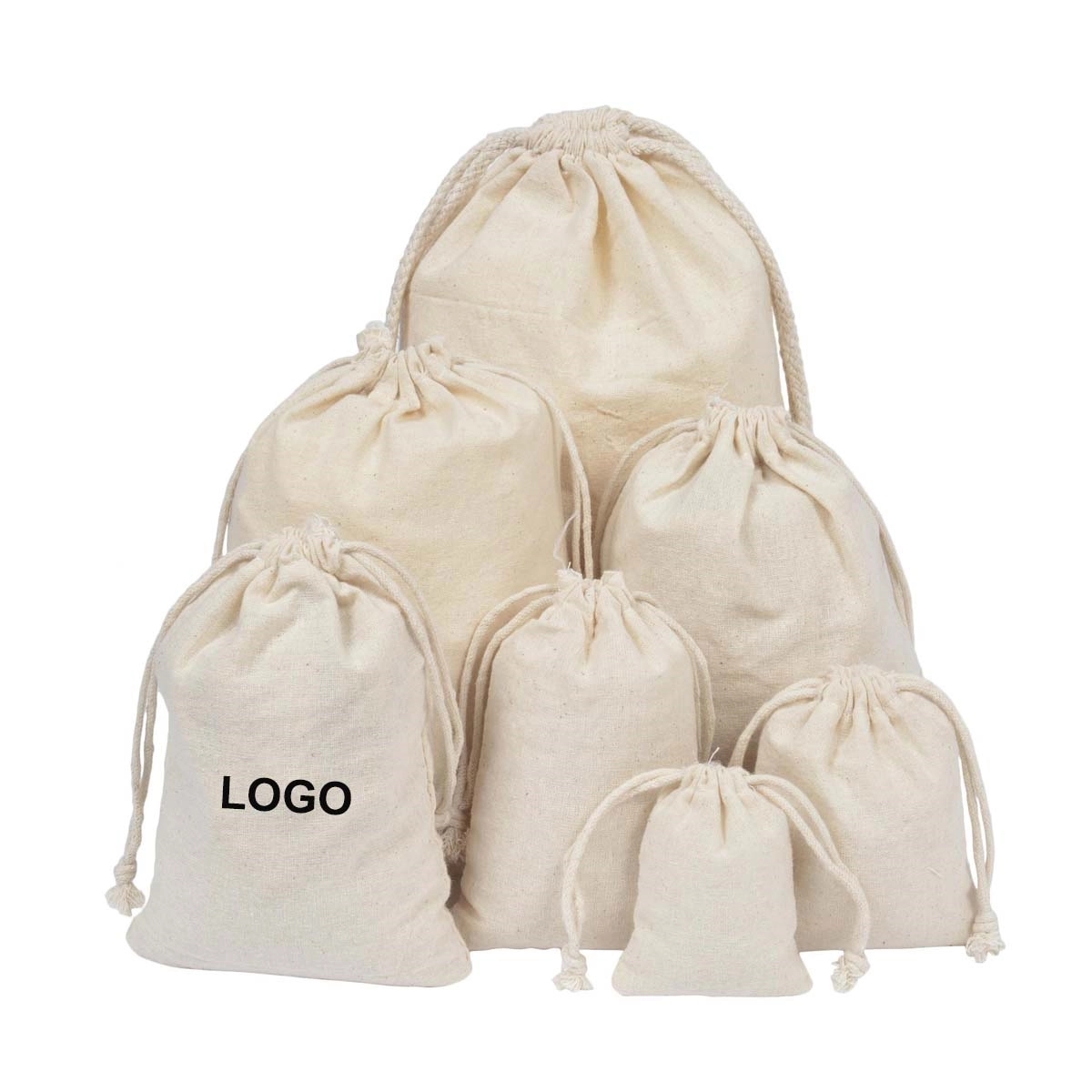 Cotton Drawstring Pouch Bag 2