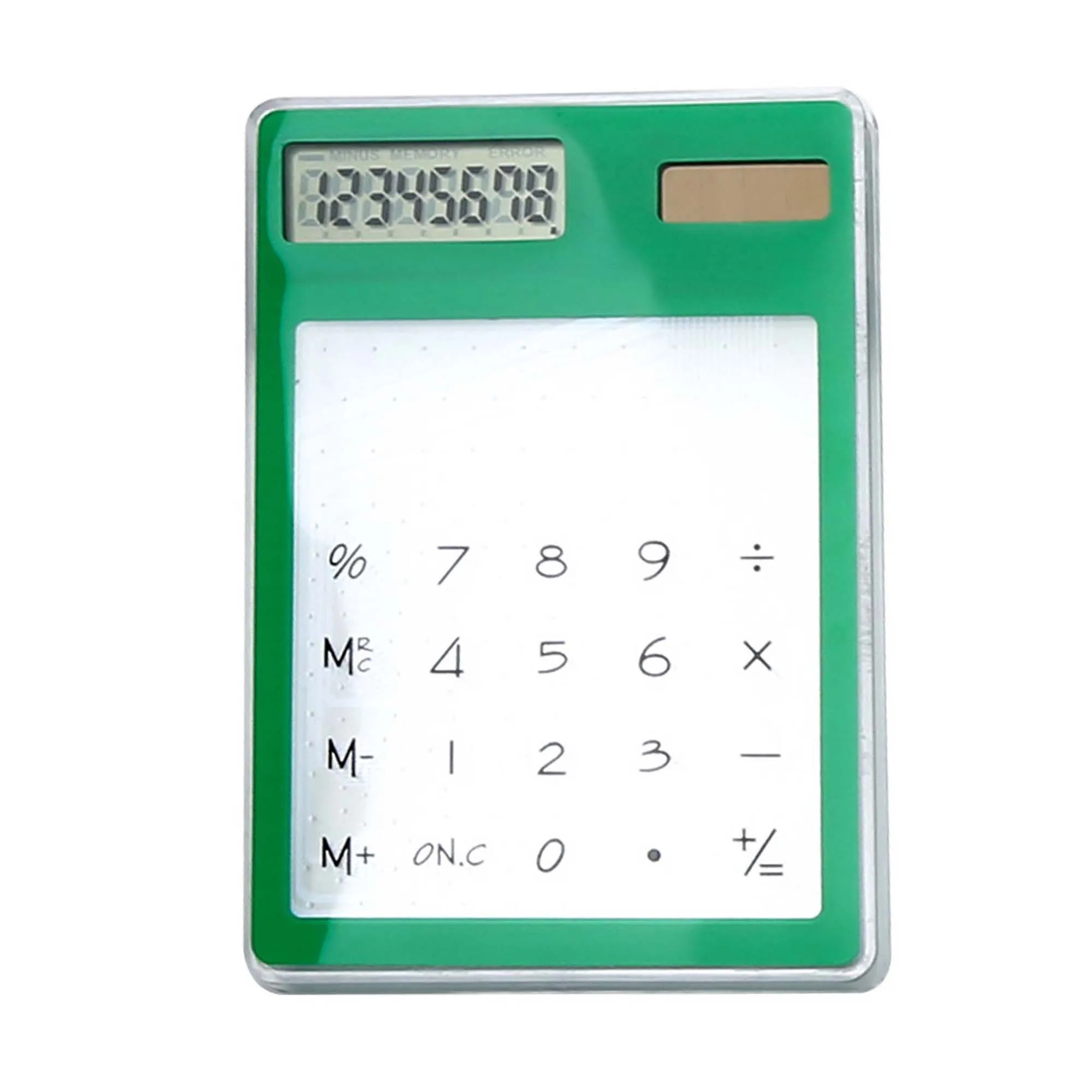 MOQ50 Clear Thin Solar Powered Calculator 3