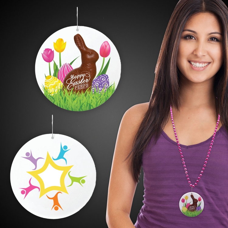 Easter Peeps Plastic Medallions - 2 1/2" 2