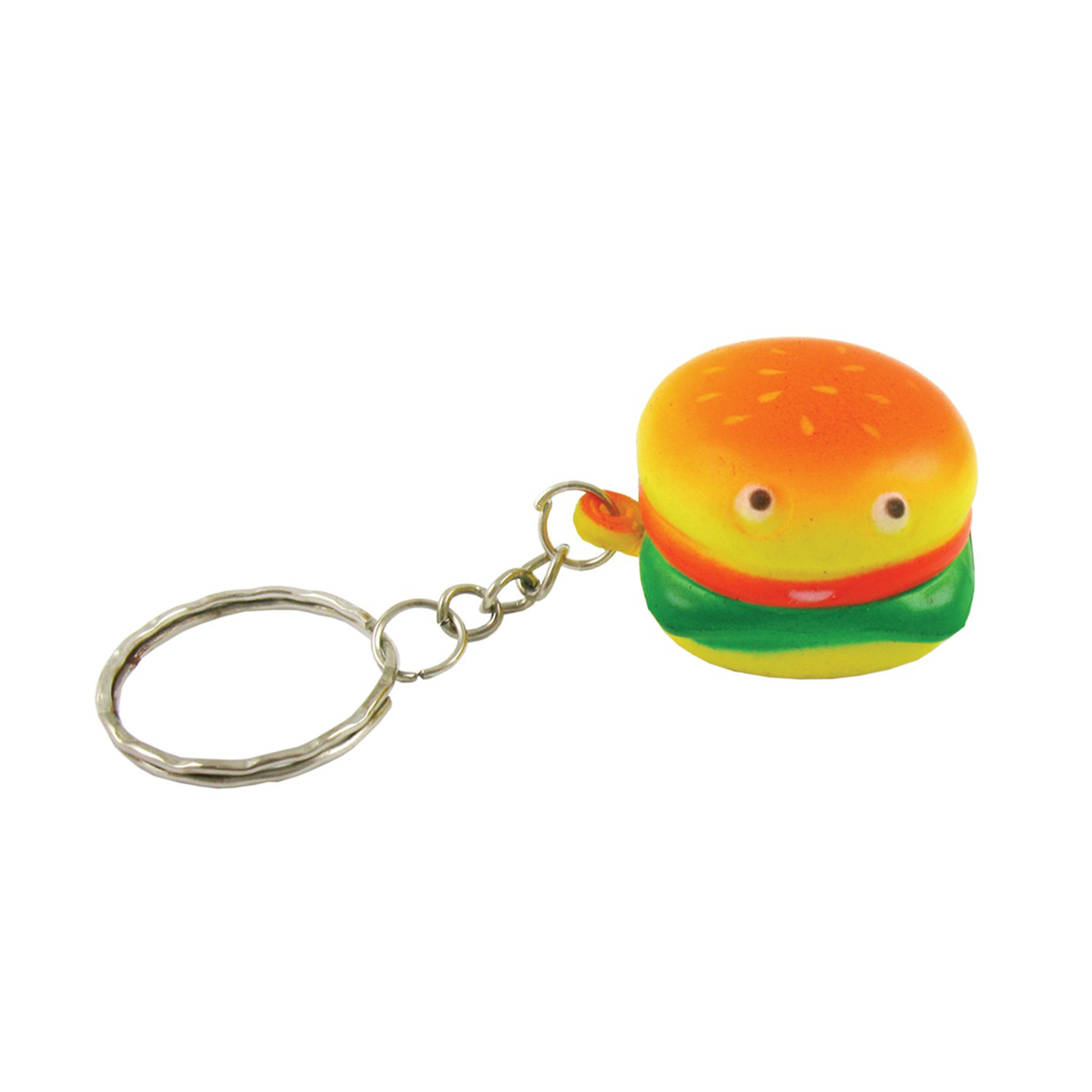 Stress Relievers - Hamburger Key Chain(Stress Ball) - Close out 1